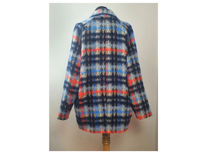 Autre Marque Blazer Ottod'Ame de lã e mohair xadrez Multicor - vista 4