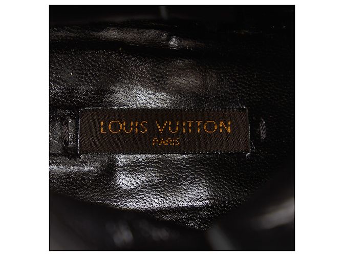 Botines de cuero negros Louis Vuitton - vista 5