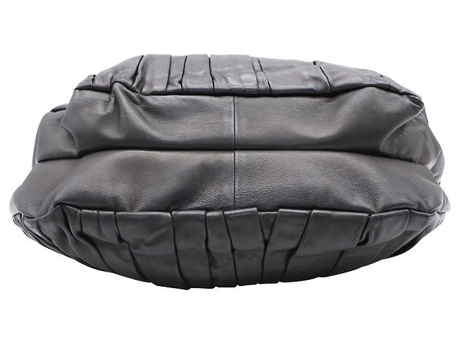 Plissé Tote plissettata Dior in pelle nera Nero - vista 4