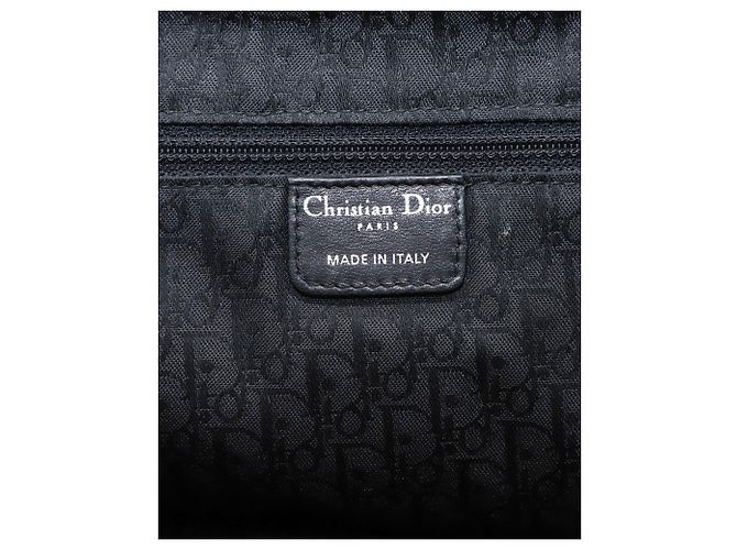 Plissé Tote plissettata Dior in pelle nera Nero - vista 6