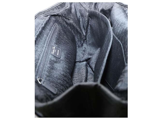 Plissé Tote plissettata Dior in pelle nera Nero - vista 7