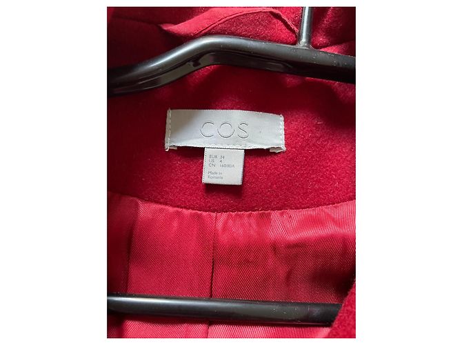 Cos Abrigo de lana rojo - vista 3