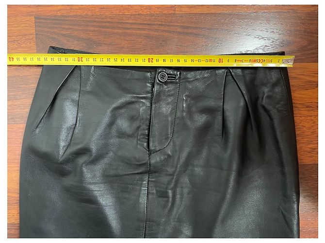 Maje Minifalda de cuero negra Negro - vista 8