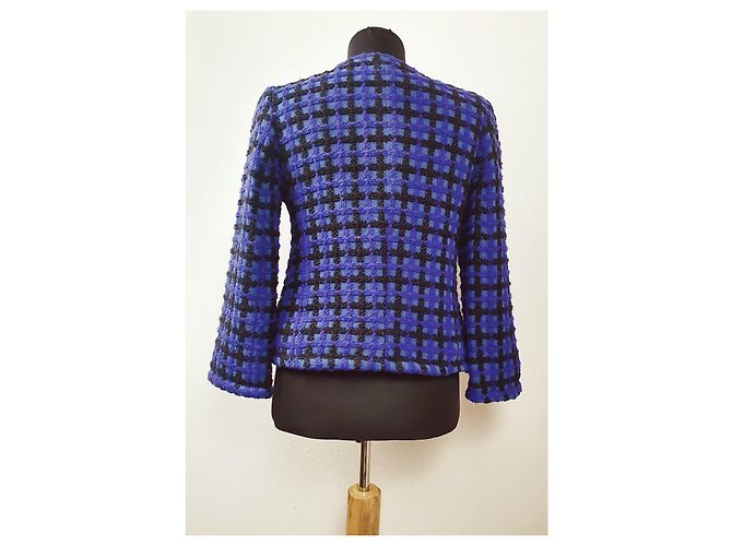 Blazer in tweed Marc by Marc Jacobs Blu Viola Porpora - vista 4