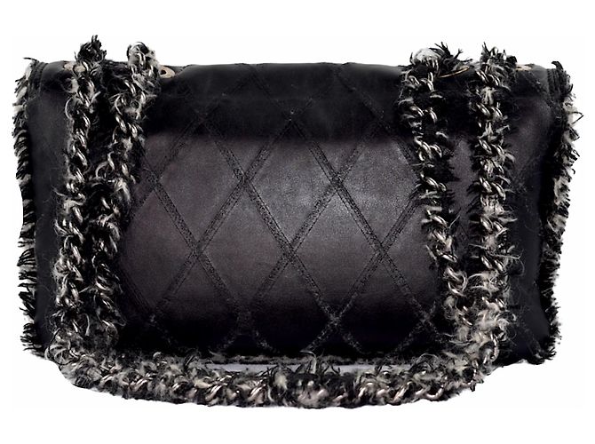 Timeless Chanel Articolo di sfilata con patta foderata Nero - vista 3