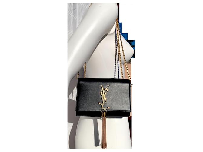 Kate Monogramme Saint Laurent Kate monogramma nappa Nero - vista 11