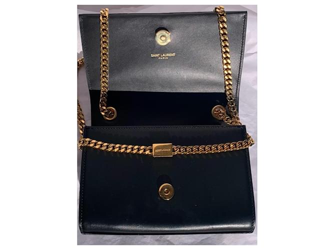 Kate Monogramme Saint Laurent Kate monogramma nappa Nero - vista 3