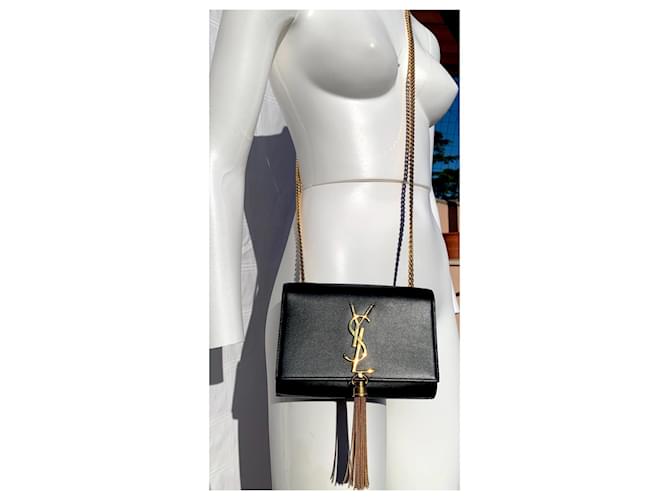 Kate Monogramme Saint Laurent Kate monogramma nappa Nero - vista 9