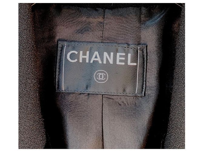 Chanel Tuxedy Jacke aus schwarzer Wolle - Ansicht 5