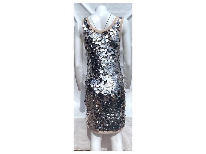 Céline Kleid aus metallischem Kaschmir - Ansicht 3