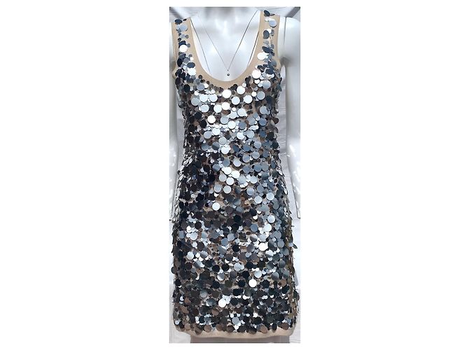 Céline Kleid aus metallischem Kaschmir - Ansicht 4
