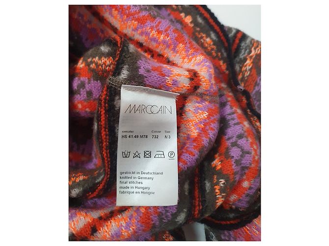 Marc Cain Pullover mehrfarbig aus Wolle und Alpaka Mehrfarben - Ansicht 5