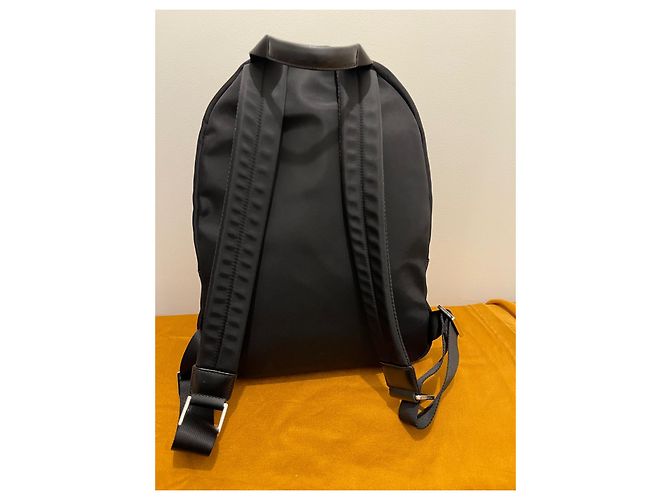 Zaino Karl Lagerfeld nero in pelle e nylon - vista 16