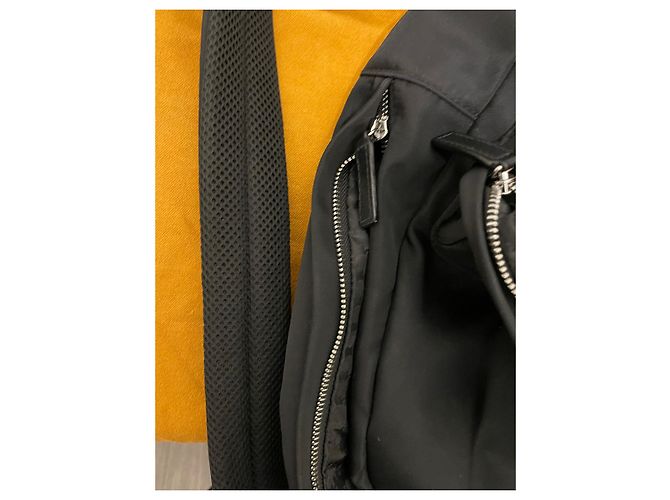 Zaino Karl Lagerfeld nero in pelle e nylon - vista 2
