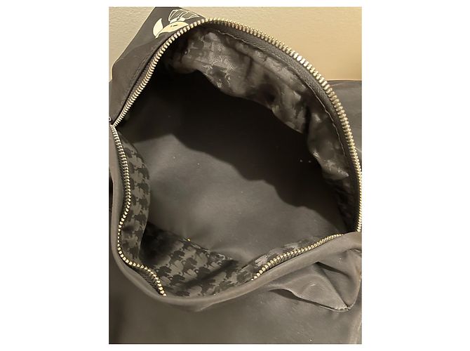 Zaino Karl Lagerfeld nero in pelle e nylon - vista 3