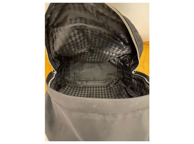 Zaino Karl Lagerfeld nero in pelle e nylon - vista 9