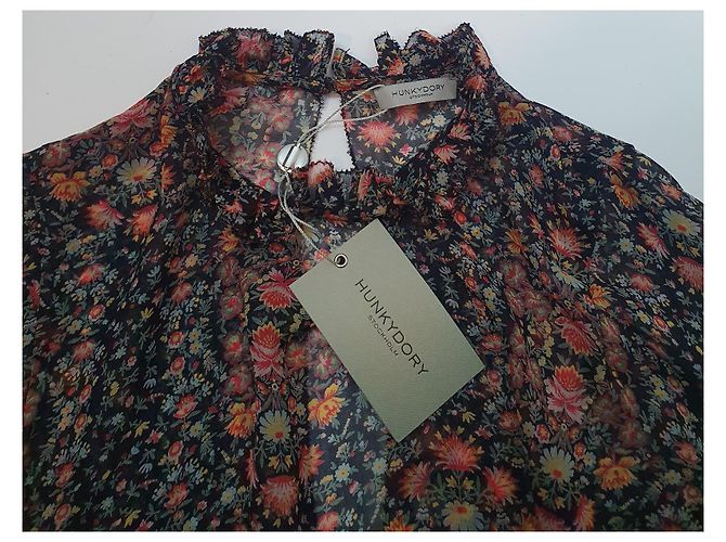 Autre Marque Blusa Hunky Dory floral plisada de viscosa Multicolor - vista 5