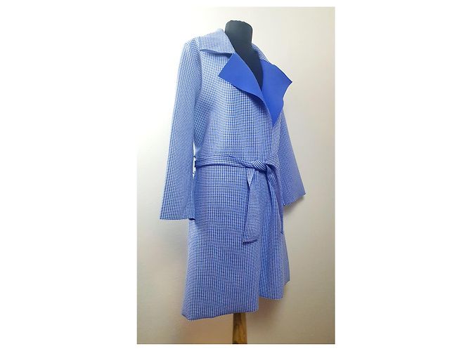Autre Marque Gabardina Rich & Royal Vichy Azul Royal Blanco - vista 2