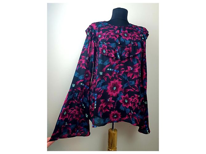 & Other Stories Bluse mit Blumenmuster Viscose Mehrfarben - Ansicht 2