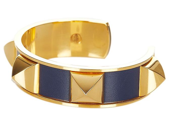 Hermès Pulsera Hermes Gold Medor Stud Dorado Púrpura - vista 2