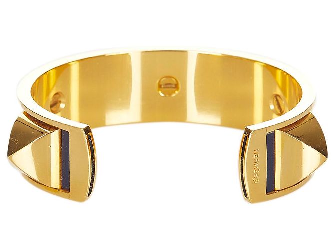 Hermès Pulsera Hermes Gold Medor Stud Dorado Púrpura - vista 3
