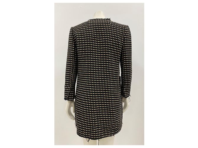 Abrigo de punto Shirtaporter negro con hilo dorado - vista 2