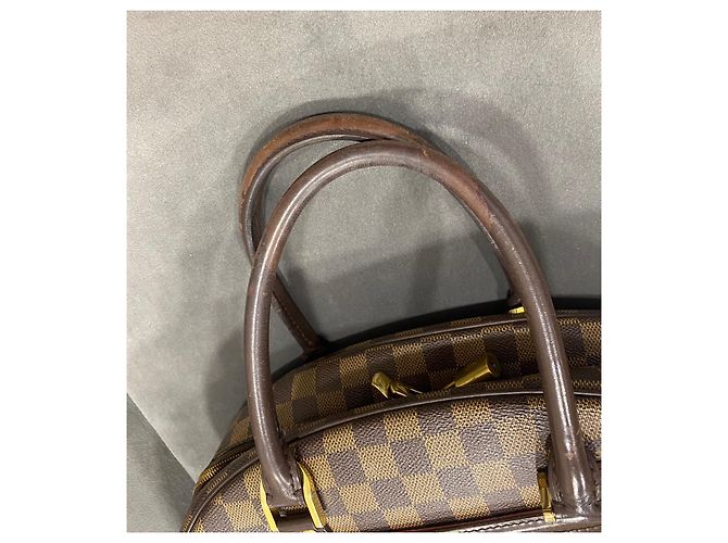Borsa Louis Vuitton Nolita Marrone Damier Ebene - vista 10