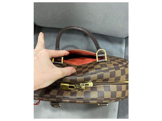 Borsa Louis Vuitton Nolita Marrone Damier Ebene - vista 11