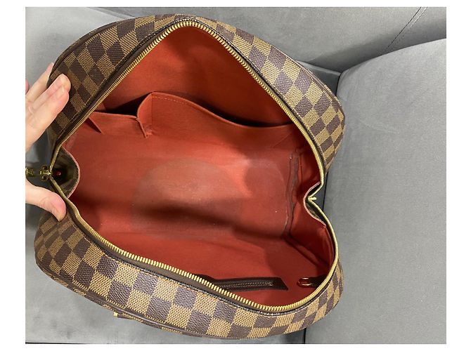 Borsa Louis Vuitton Nolita Marrone Damier Ebene - vista 12