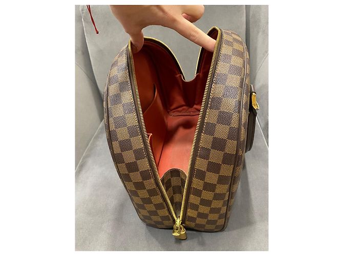 Borsa Louis Vuitton Nolita Marrone Damier Ebene - vista 13