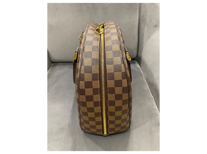 Borsa Louis Vuitton Nolita Marrone Damier Ebene - vista 17