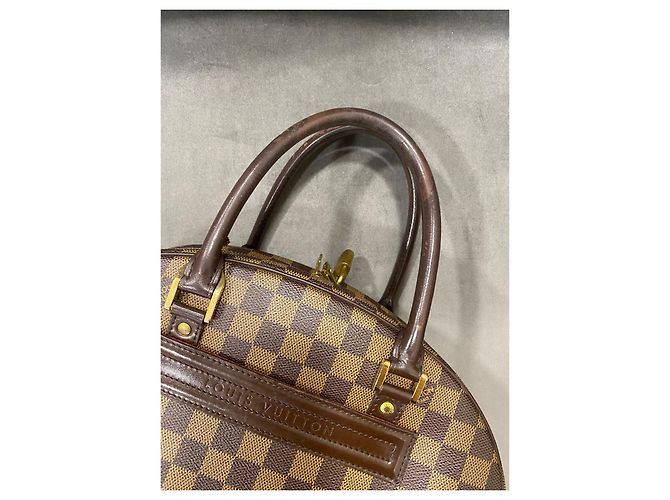 Borsa Louis Vuitton Nolita Marrone Damier Ebene - vista 18