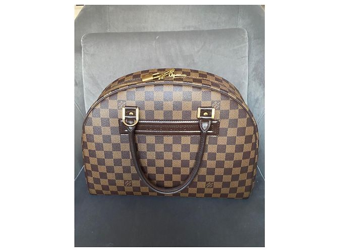 Borsa Louis Vuitton Nolita Marrone Damier Ebene - vista 2