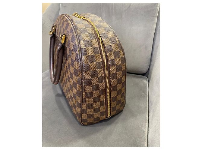 Borsa Louis Vuitton Nolita Marrone Damier Ebene - vista 3