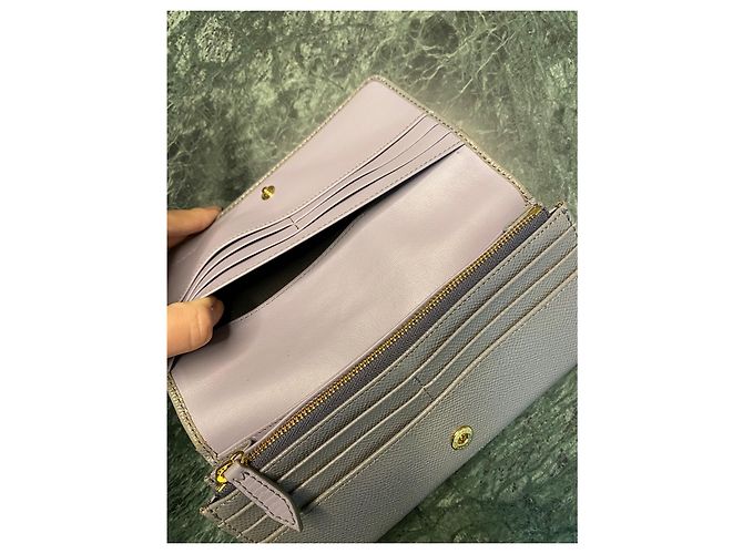 Burberry Two Tone Glossy Leather Wallet - view 11