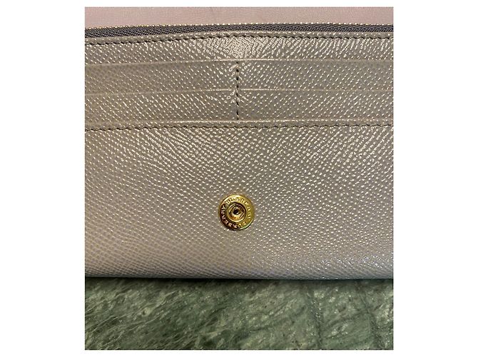 Burberry Two Tone Glossy Leather Wallet - view 13