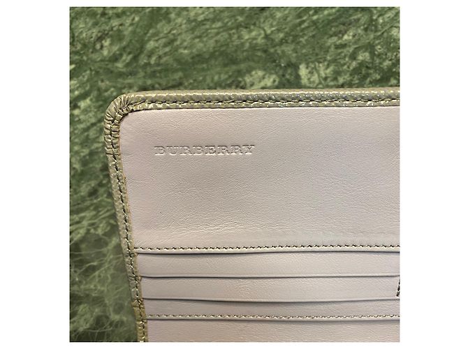 Burberry Two Tone Glossy Leather Wallet - view 14