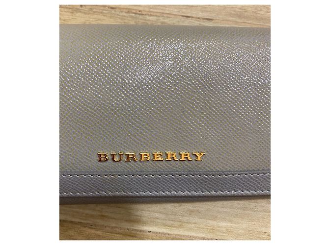 Burberry Two Tone Glossy Leather Wallet - view 16