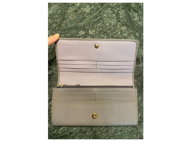 Burberry Two Tone Glossy Leather Wallet - view 3