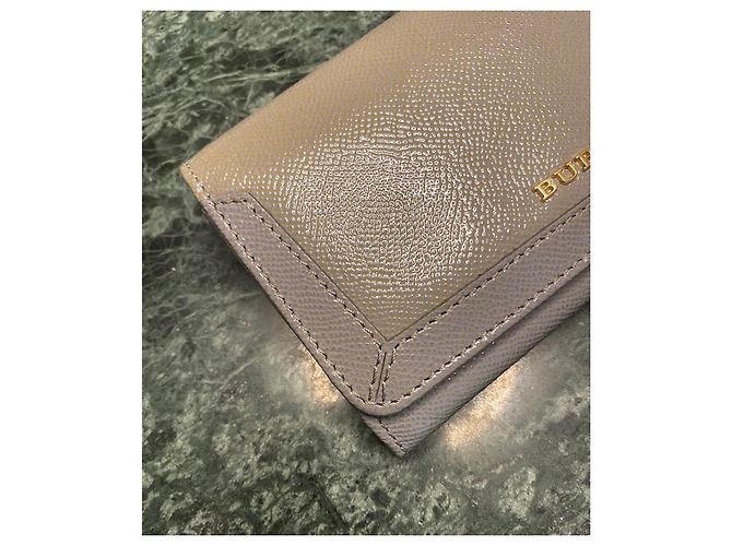 Burberry Two Tone Glossy Leather Wallet - view 4