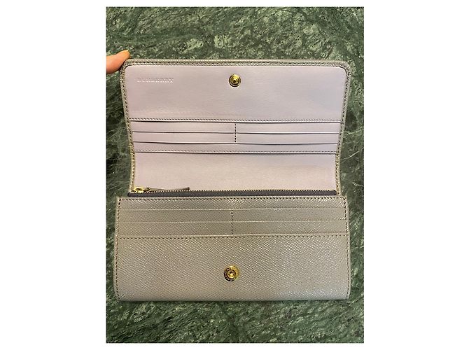 Burberry Two Tone Glossy Leather Wallet - view 5