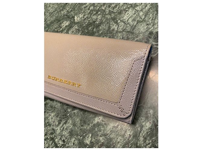 Burberry Two Tone Glossy Leather Wallet - view 6