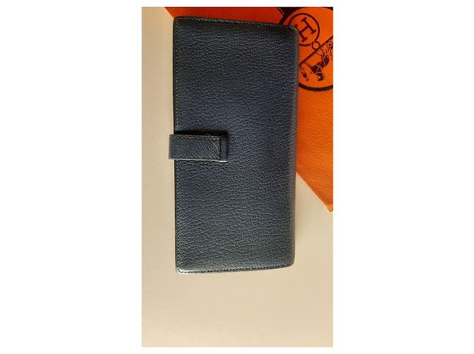 Hermès Portfolio, Béarn Blu scuro - vista 3