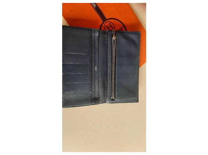 Hermès Portfolio, Béarn Blu scuro - vista 4
