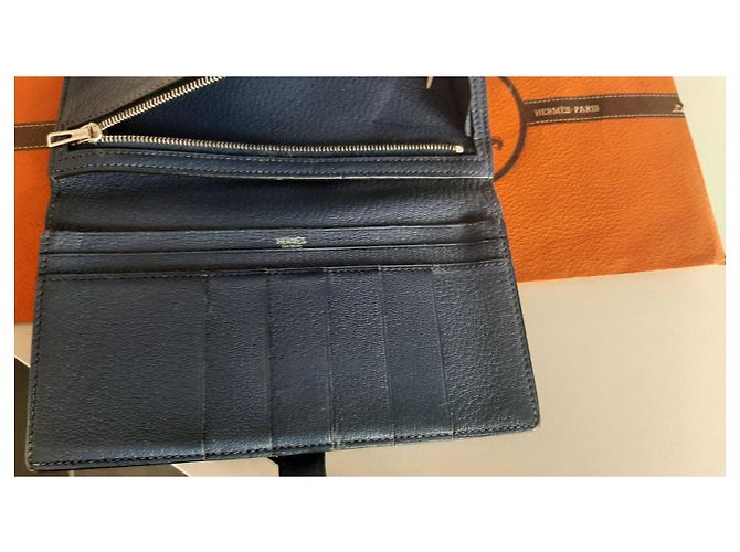 Hermès Portfolio, Béarn Blu scuro - vista 6