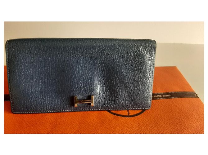 Hermès Portfolio, Béarn Blu scuro - vista 7