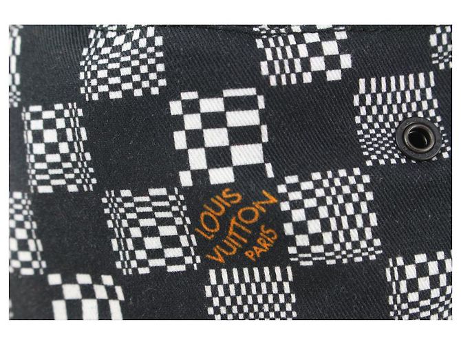 Louis Vuitton Size 60 Black x White Distorted Damier Bucket Hat Fisherman - Ansicht 2