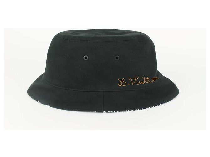 Louis Vuitton Size 60 Black x White Distorted Damier Bucket Hat Fisherman - Ansicht 8