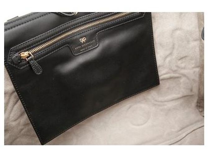 Anya Hindmarch Ebury All Over Sticker Tote Nero - vista 3