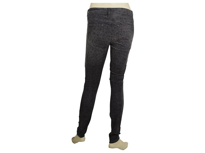 Current Elliott Pantalones de pana de pana para bebé con estampado animal de leopardo gris 24 Gris antracita - vista 2